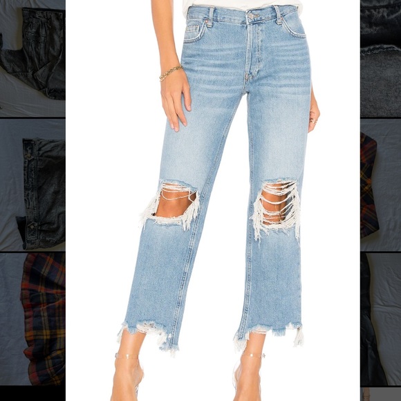 We The Free Maggie Straight Jean in Light Stone; never worn with tags - Picture 1 of 8